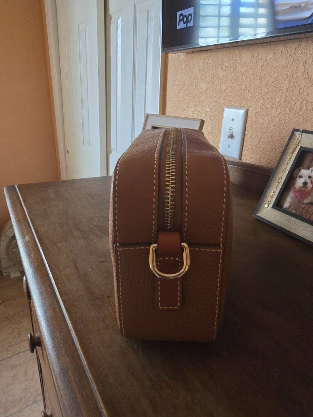 Pebble Grain Camera Zip Crossbody - Picture 2 of 14